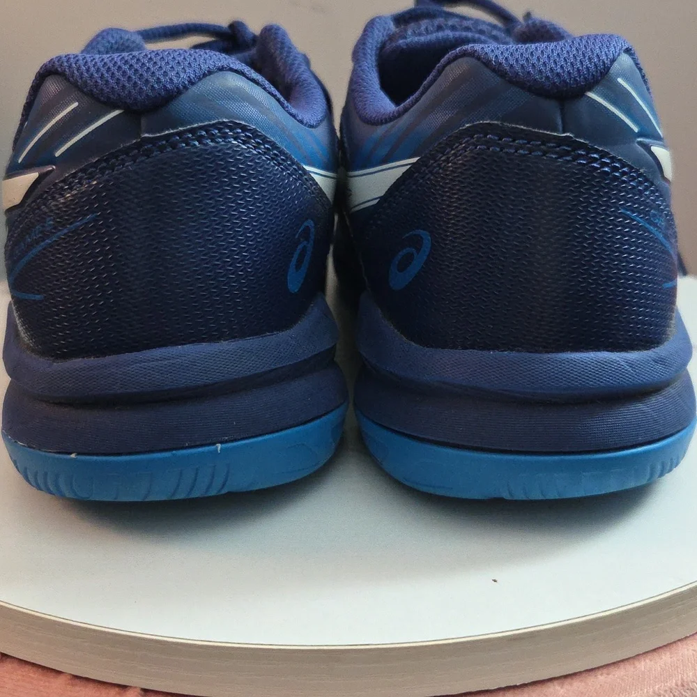 Asics Kids Gel Game Navy and Blue Sneakers size 4.5 - Picture 5 of 7